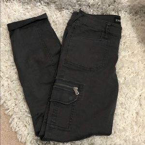 Express charcoal cargo pants size 2